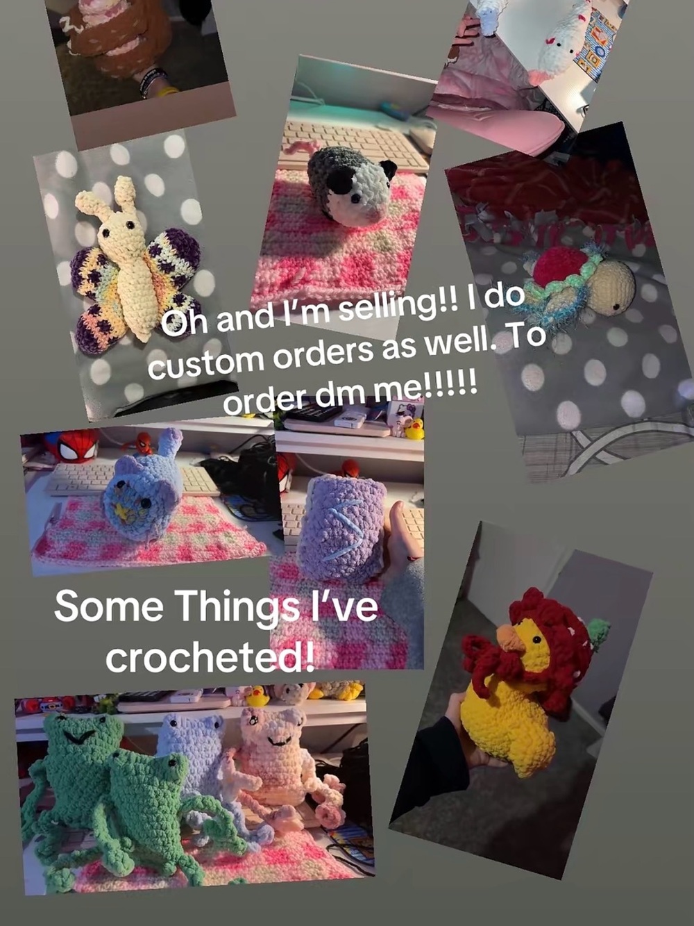 Custom crochet (I can make almost anything) doesn’t have to be plushies‼️